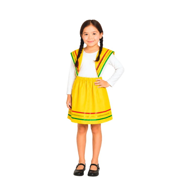 TRAJE NIÑA NORTINA AMARILLO GLAM PACK C/SOMBRERO - 2