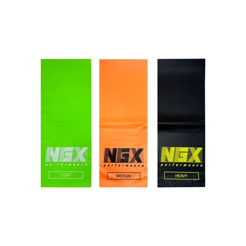 BANDAS ELASTICAS RESISTENCIA NGX FLAT BANDS FITNESS SET 3U - 1