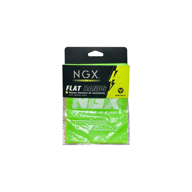 BANDAS ELASTICAS RESISTENCIA NGX FLAT BANDS FITNESS SET 3U - 2