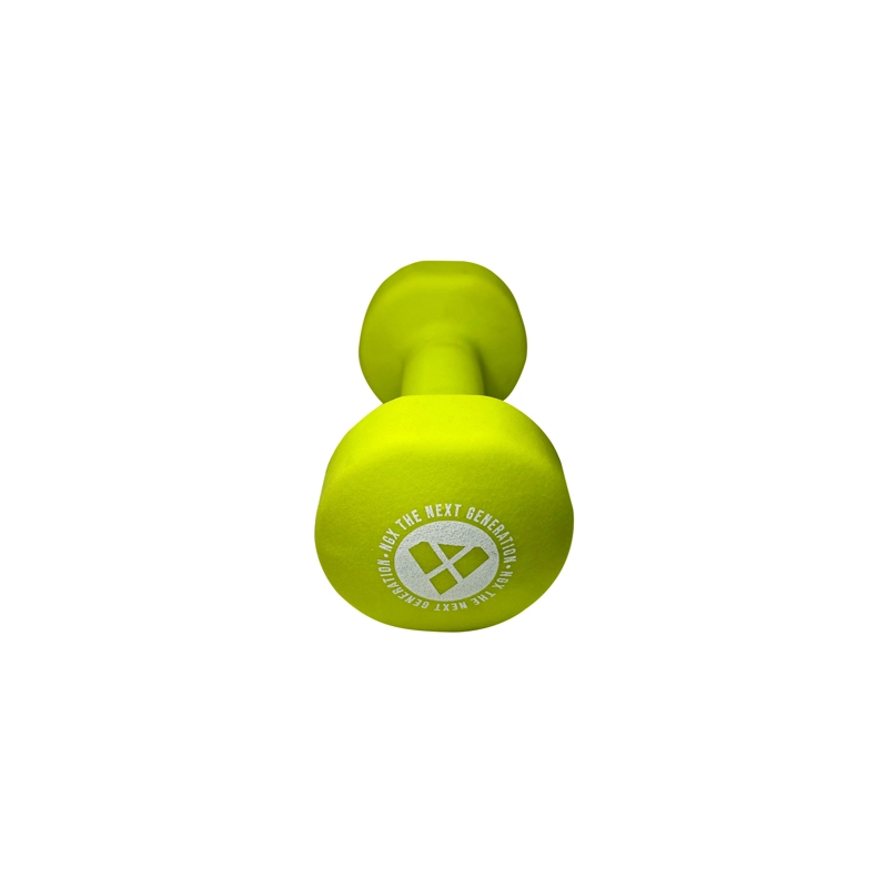 MANCUERNA PESA NEOPRENO NGX 4 KG FITNESS - VERDE LIMA - 4