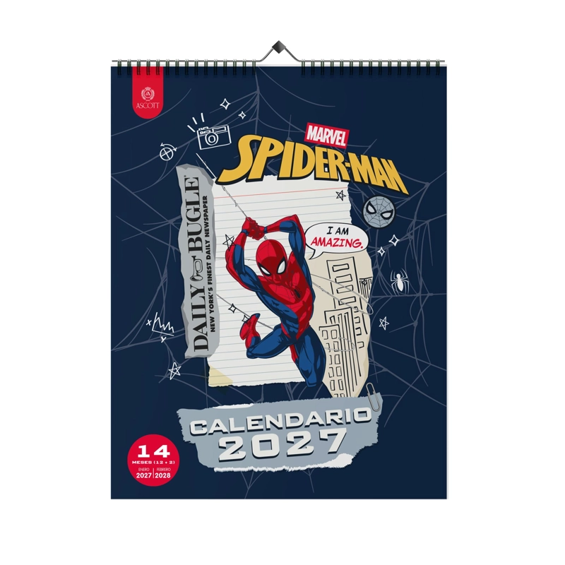 CALENDARIO PARED ASCOTT AMAZING SPIDERMAN 2027 30X40 CM - 1