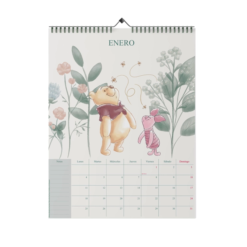 CALENDARIO PARED ASCOTT WINNIE POOH MEADOW GARDEN 2027 30X40 - 3