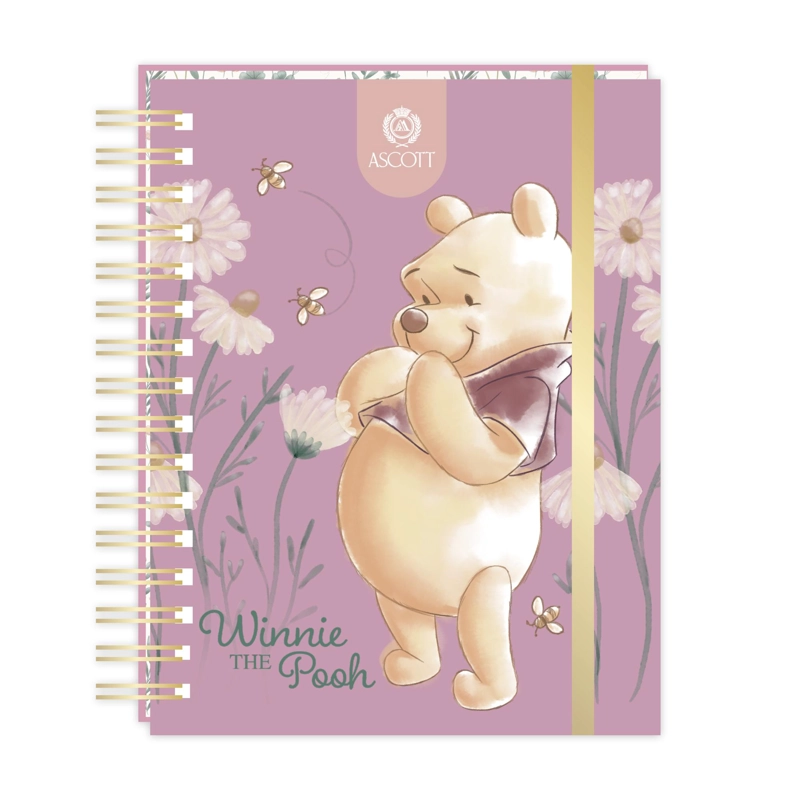 PLANNER ASCOTT WINNIE POOH FLORAL ROSA 2027 17,8X23,5 CM - 1