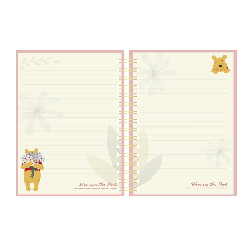 LIBRETA ASCOTT WINNIE POOH 60 HOJAS ROSE 16X21 CM CON LAPIZ - 2