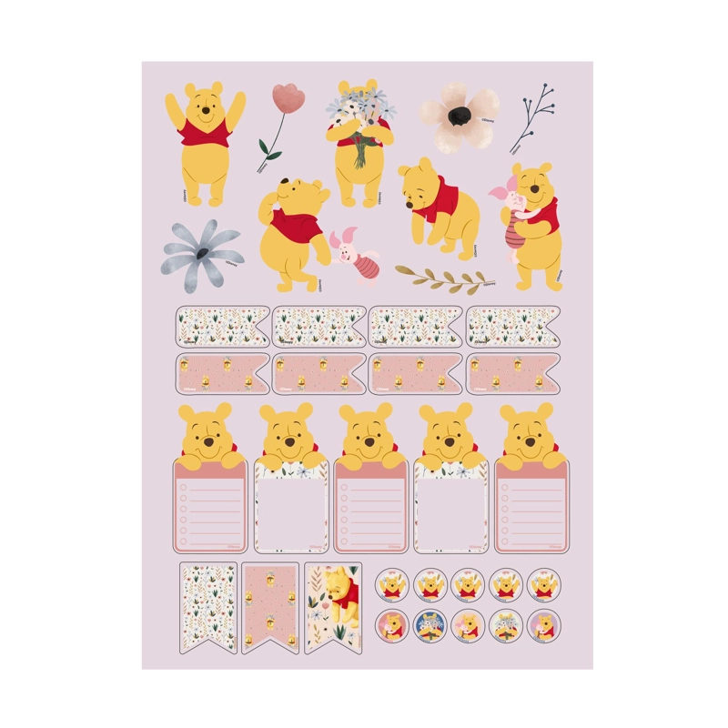 LIBRETA ASCOTT WINNIE POOH 60 HOJAS VERDE 16X21 CM CON LAPIZ - 4