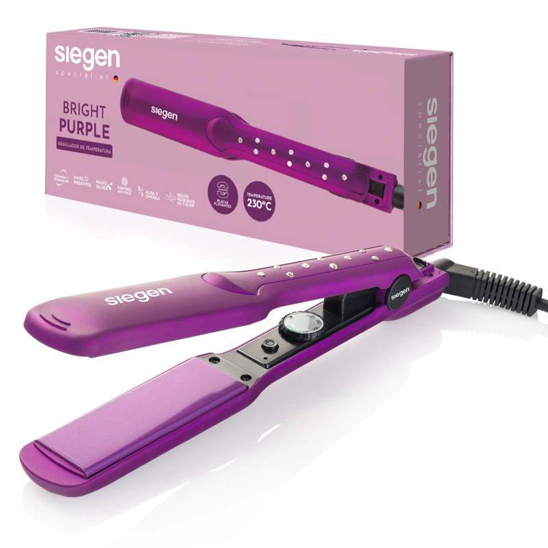 ALISADOR DE CABELLO SIEGEN SG-3540 CERÁMICA + TOURMALINA - 1