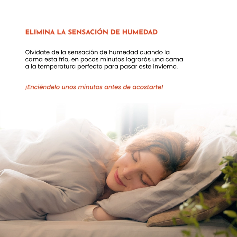 CALIENTA CAMA SIEGEN SG-5121D2 2 PLAZAS (150 X 140 CMS) - 6