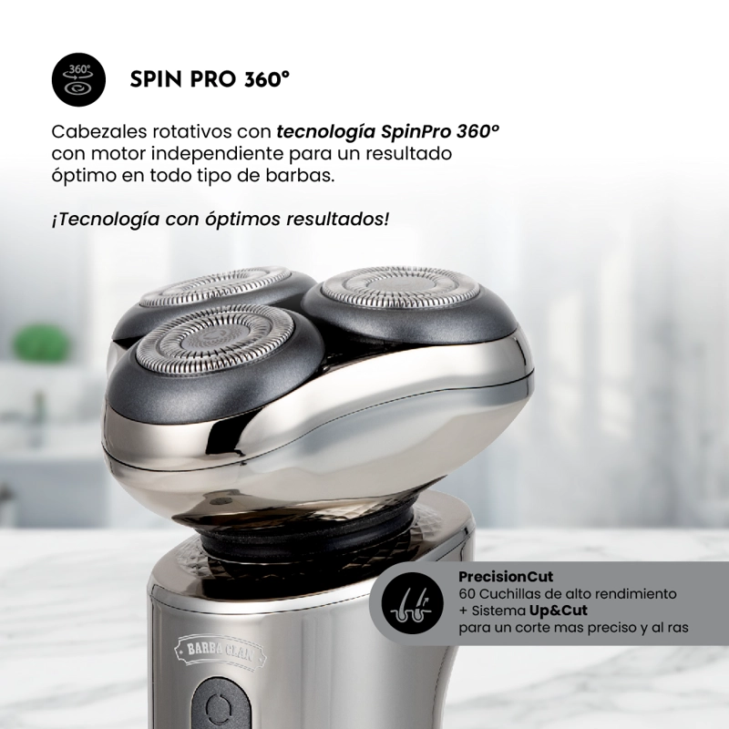 AFEITADORA SG-7240, 4 EN 1, TURBO ACT, 3 CABEZALES FLOTANTES - 5
