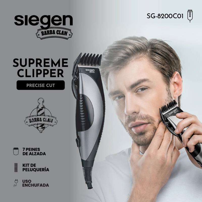 CORTAPELOS CLIPPER SG-8200C01 ACCESORIOS + 7 PEINES - 3
