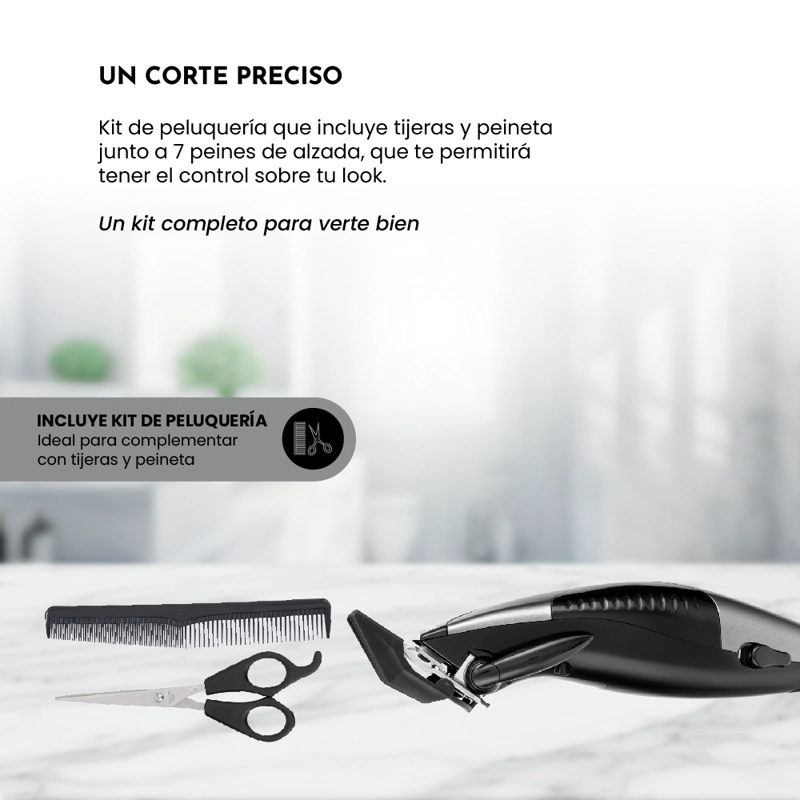 CORTAPELOS CLIPPER SG-8200C01 ACCESORIOS + 7 PEINES - 5