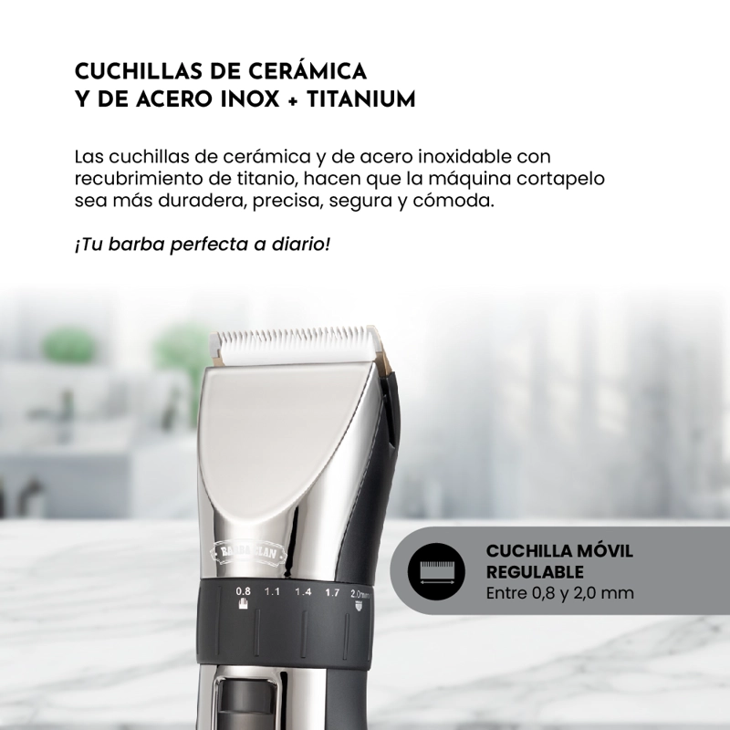 CORTAPELOS TRIMMER SG-8650, BASE CARGADORA Y CARGA RAPIDA - 5
