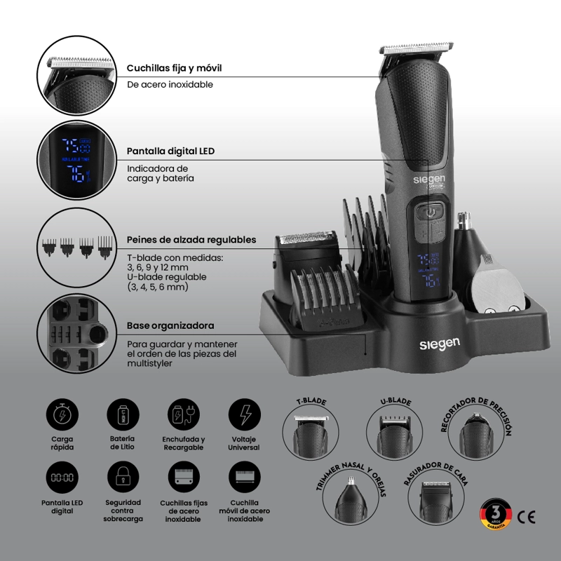 CORTA PELO MULTISTYLER 5 EN 1 SG-8525 - 8