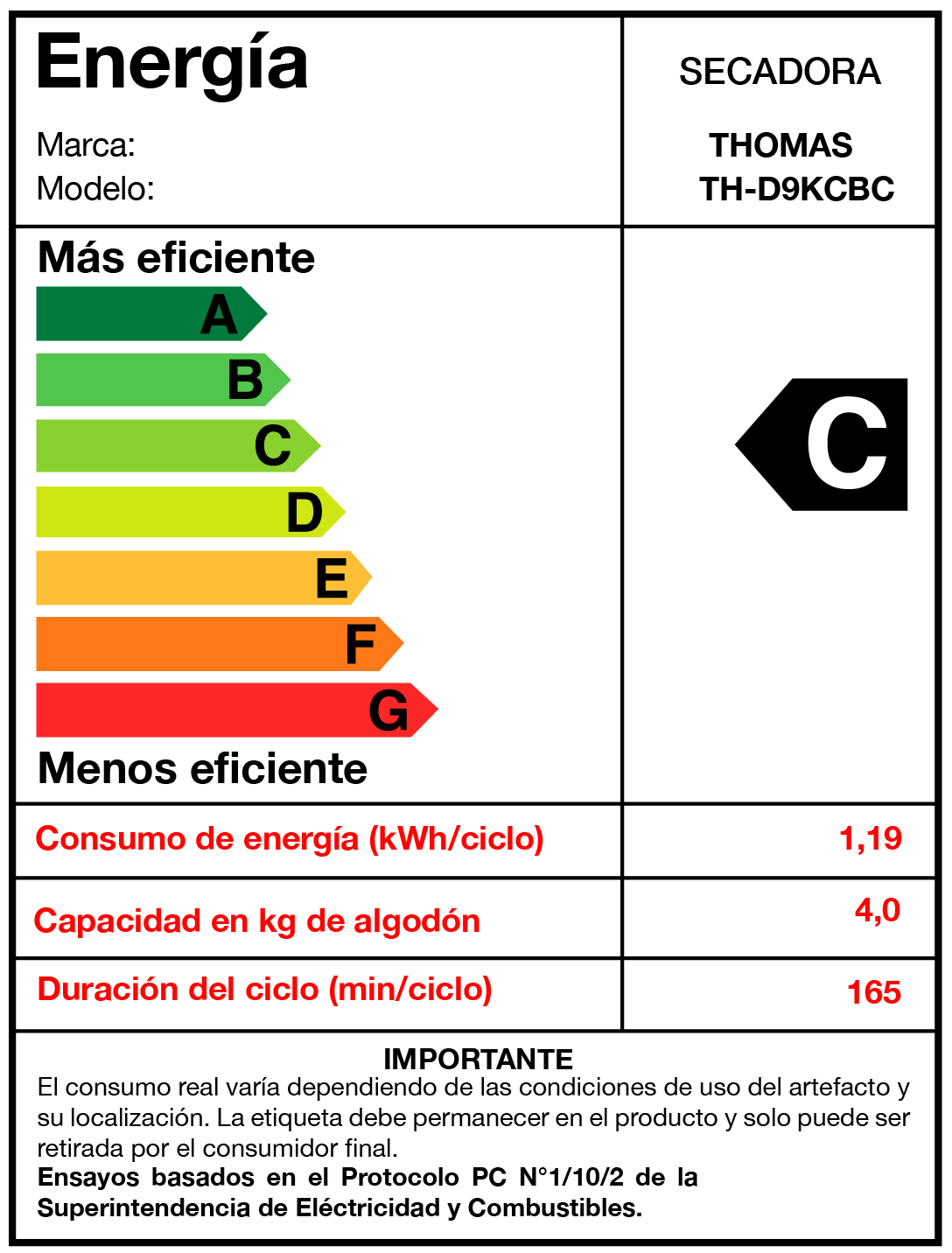 SECADORA ELE CTRICA 9 KG POR CONDENSACION CON BOMBA CALOR - 9