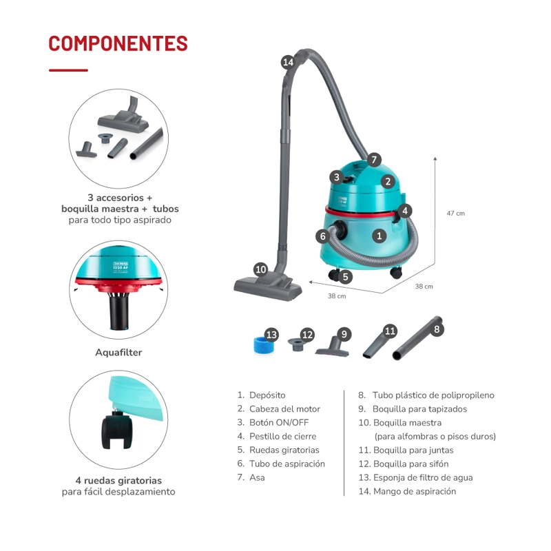 ASPIRADORA THOMAS TH-1220AF AQUAFILTER - 6