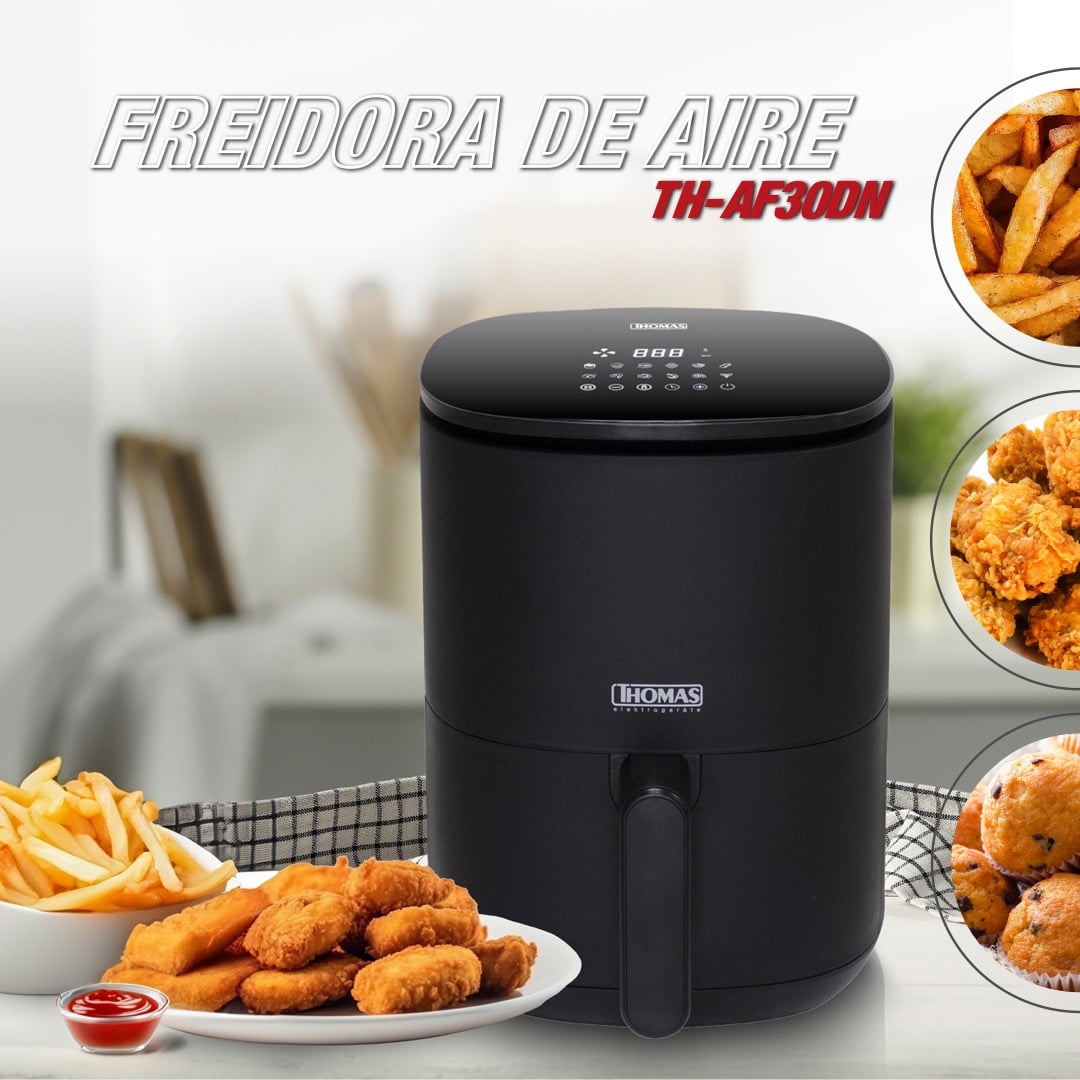FREIDORA DE AIRE TH-AF30DN DIGITAL LED TOUCH DE 3,0 LTS - 3
