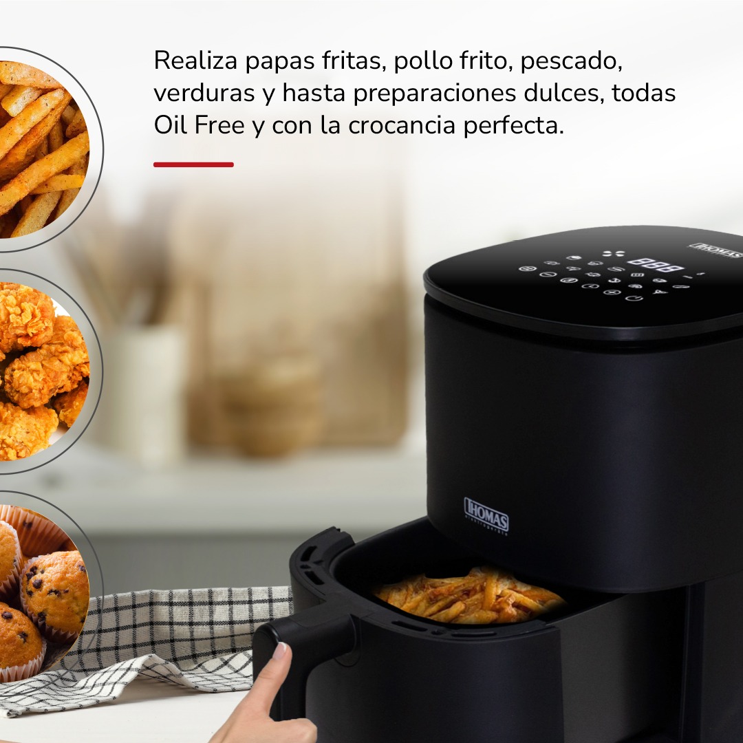 FREIDORA DE AIRE TH-AF30DN DIGITAL LED TOUCH DE 3,0 LTS - 4
