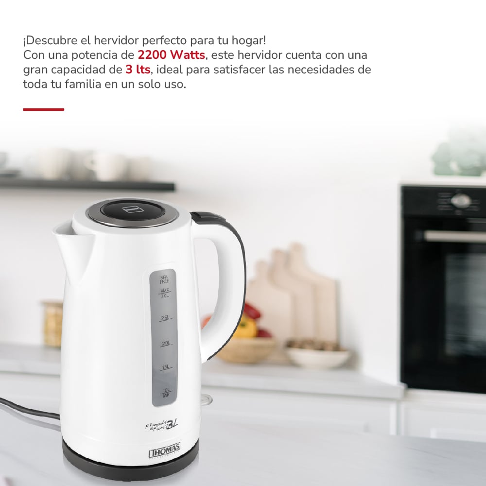 HERVIDOR FAMILY & FRIENDS TH-4351 DE 3,0 LTS - 4