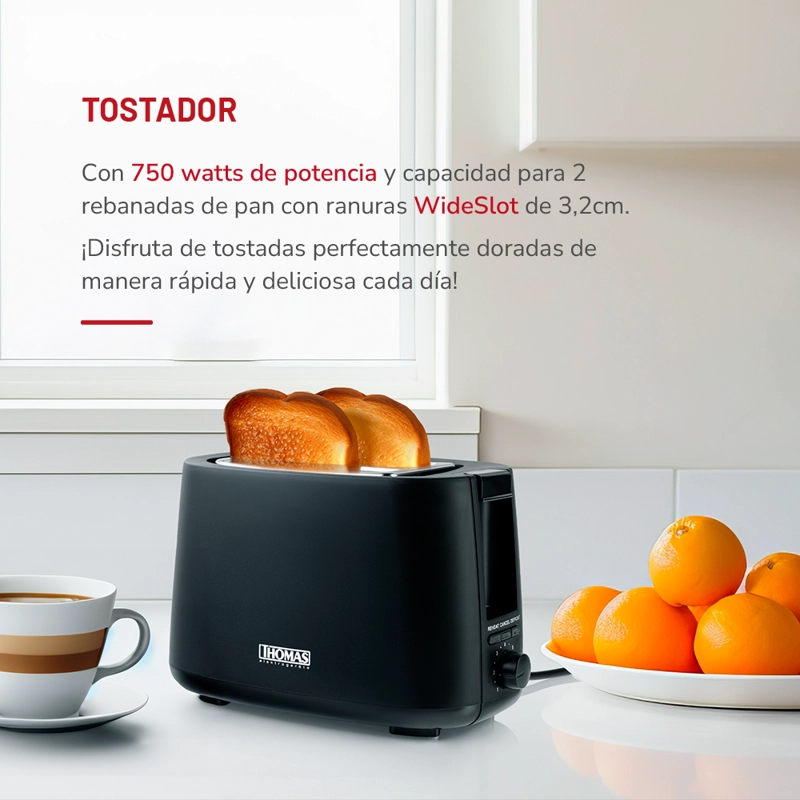 TOSTADOR 2 REBANADAS TH-117 - 4
