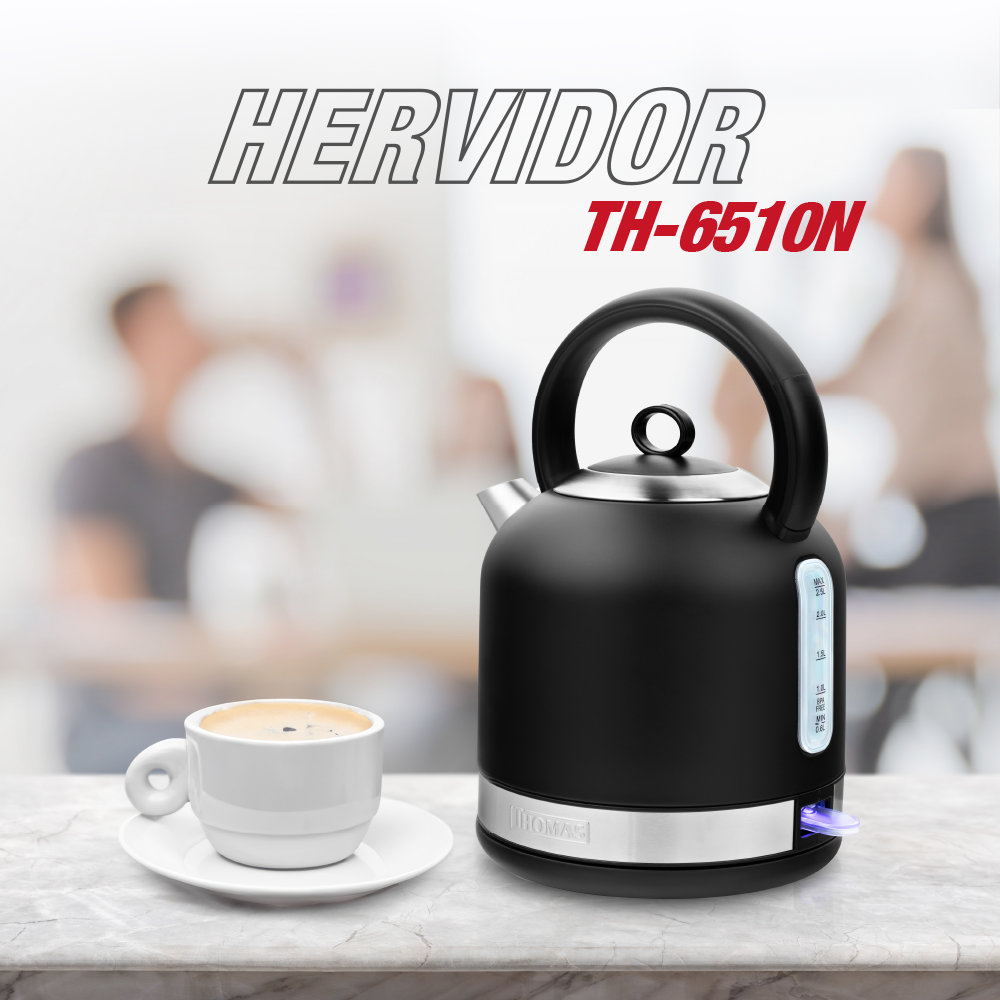 HERVIDOR NEGRO MATE 2.5 LTS TH-6510N - 3