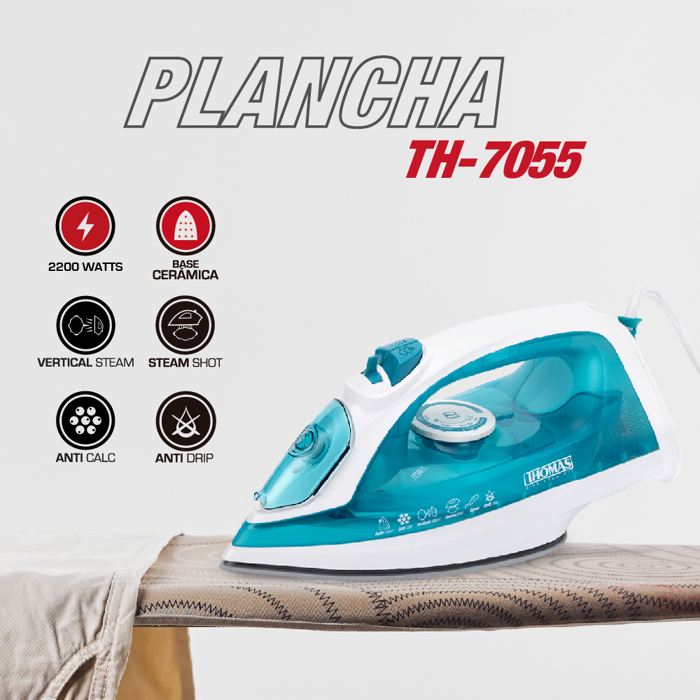 PLANCHA VAPOR THOMAS 2200W VERTICAL TH-7055 - 3
