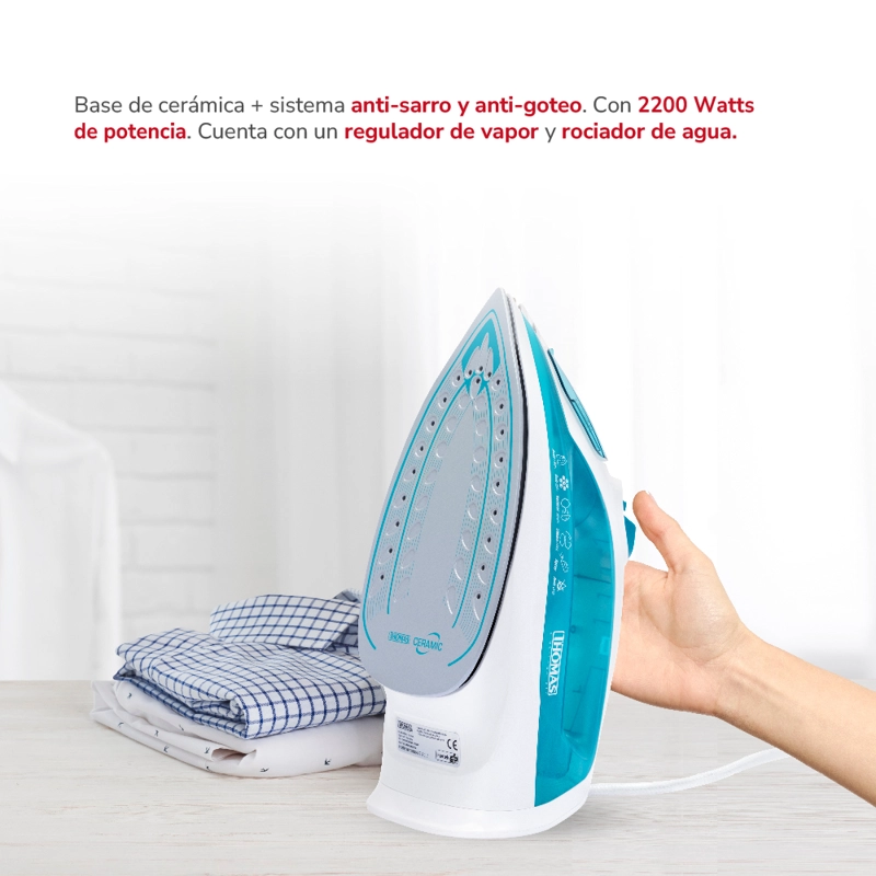 PLANCHA VAPOR THOMAS 2200W VERTICAL TH-7055 - 3