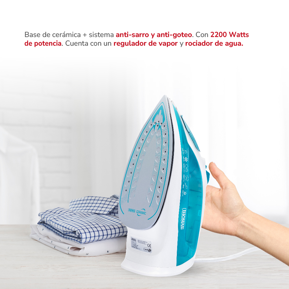 PLANCHA VAPOR THOMAS 2200W VERTICAL TH-7055 - 4