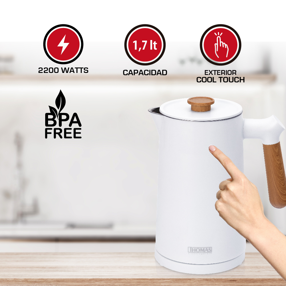 HERVIDOR COOL TOUCH 1,7 LTS TH-6250B - 4