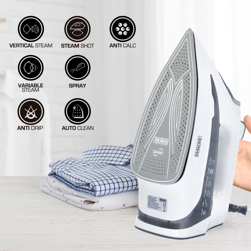 PLANCHA VAPOR THOMAS 2200W VERTICAL TH-7060 - 5