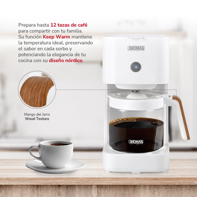 CAFETERA DE FILTRO 1,5 LTS TH-134B - 3