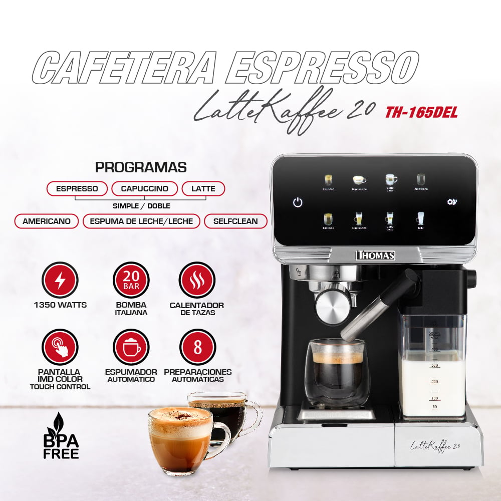 CAFETERA EXPRESSO LATEKAFFEE 20 TH-165DEL - 3