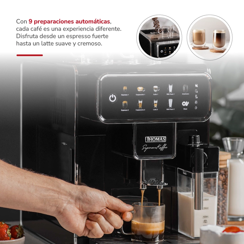 CAFETERA AUTOMATICA SUPREMAKAFFEE TH-175DEML - 3