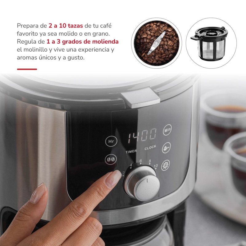 CAFETERA FILTRO AROMAKAFFEE TH-145DMI - 3