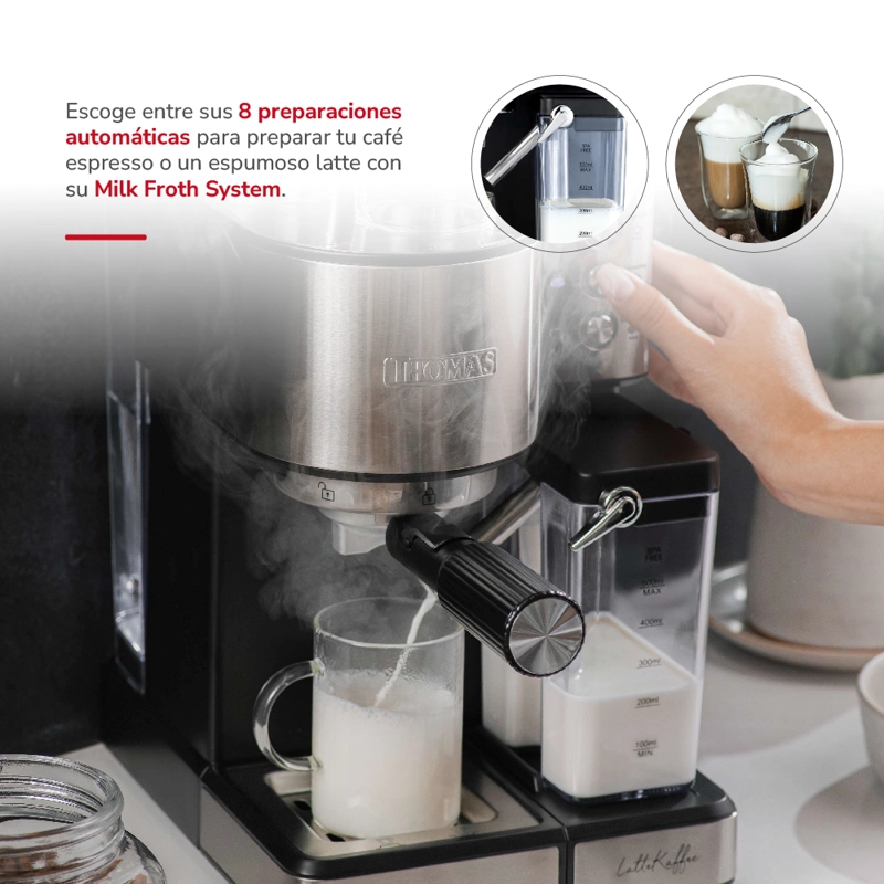 CAFETERA THOMAS EXPRESSO LATEKAFFEE TH-160DELI SÚPER AUTOMÁTICA - 3