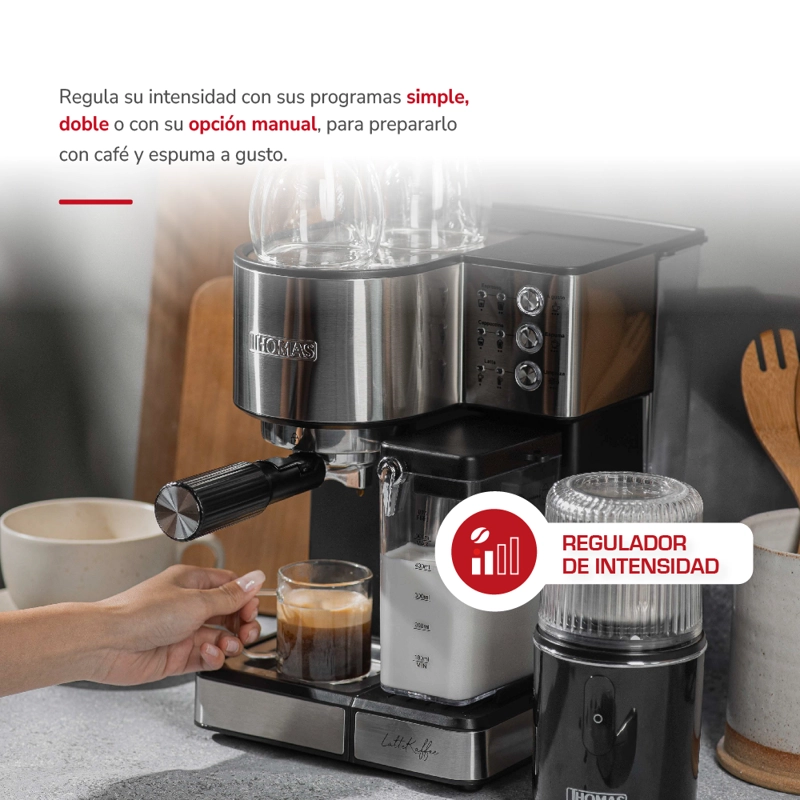 CAFETERA THOMAS EXPRESSO LATEKAFFEE TH-160DELI SÚPER AUTOMÁTICA - 4