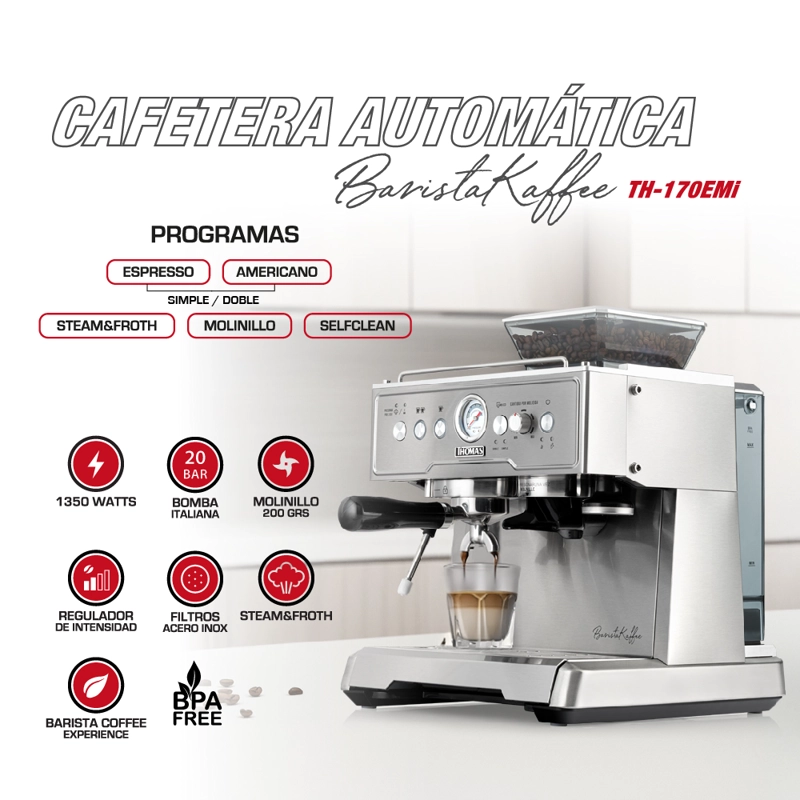 CAFETERA AUTOMATICA BARISTAKAFFEE TH-170EMI - 2