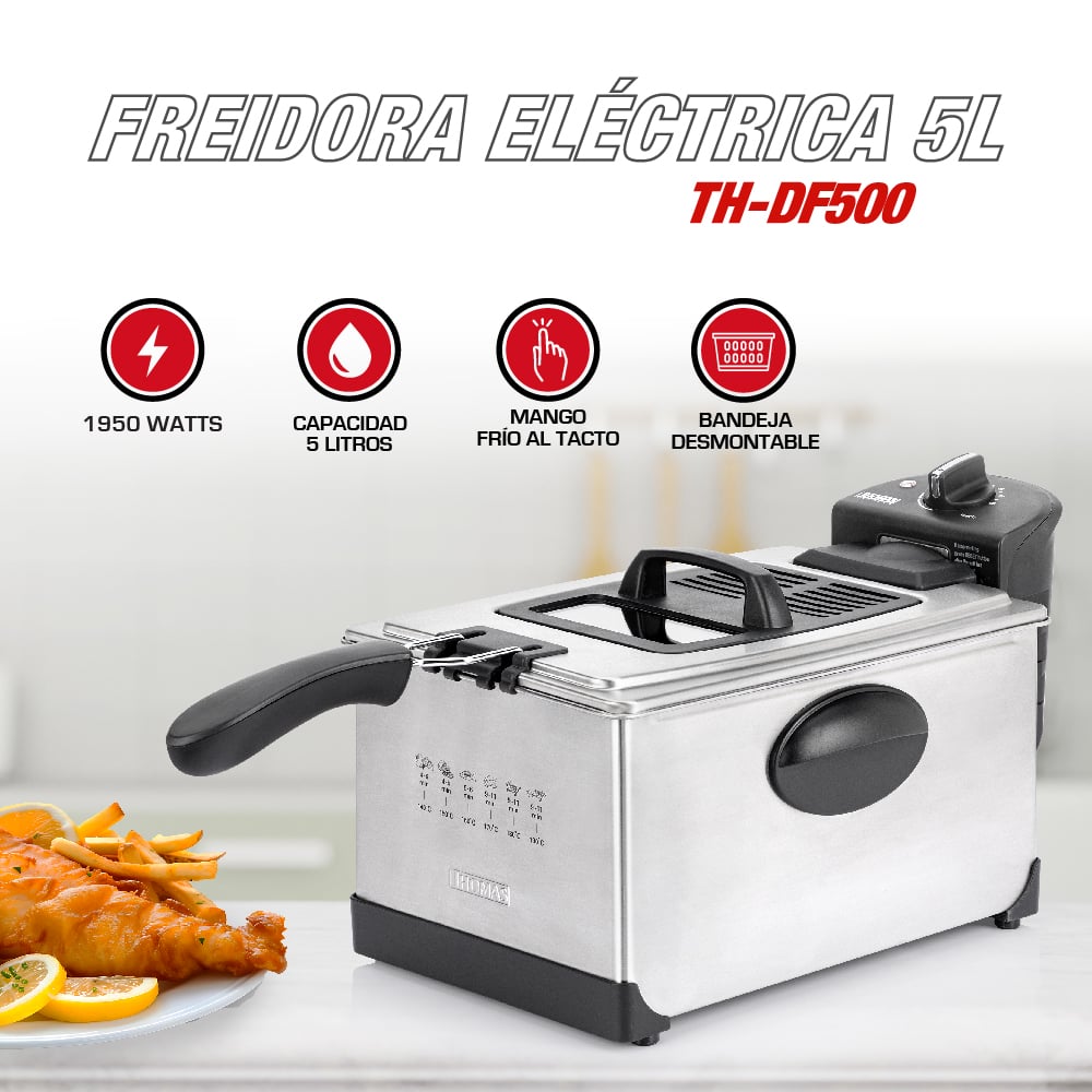 FREIDORA ELE CTRICA 5LTS TH-DF500 - 3