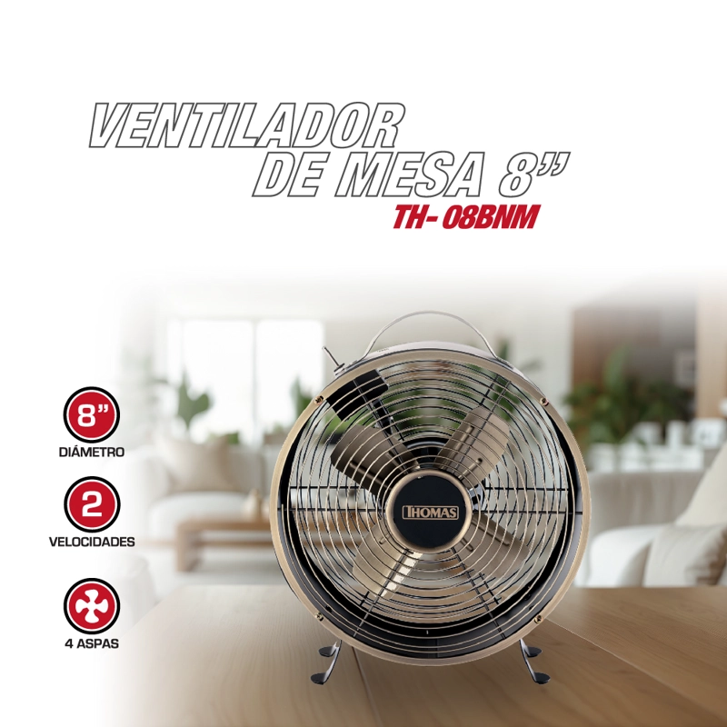 VENTILADOR DE MESA TH-08BNM - 3