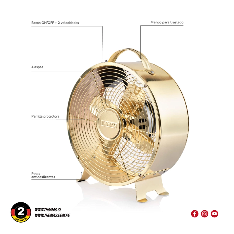 VENTILADOR DE MESA TH-08DM - 7