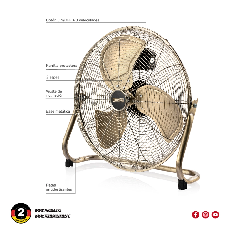VENTILADOR TORNADO PRO 20' TH-20BNS - 7