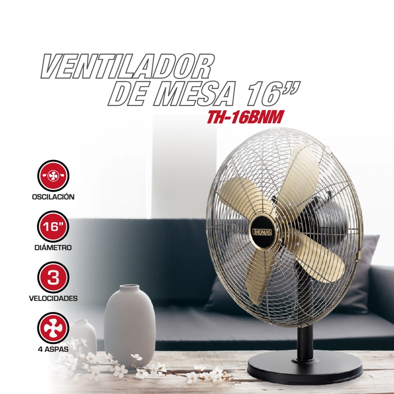 VENTILADOR DE MESA 16' TH-16BNM - 3