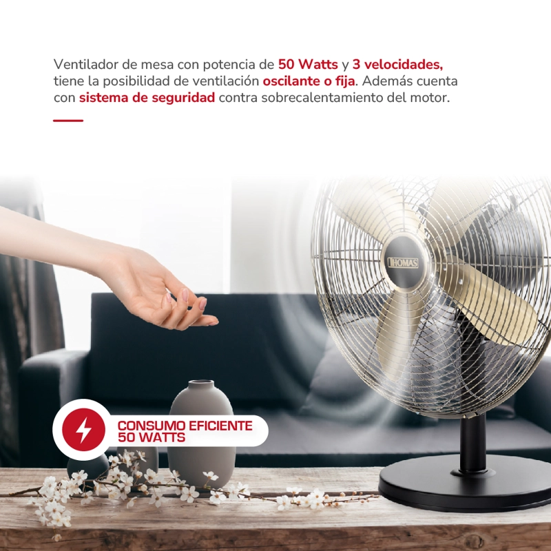 VENTILADOR DE MESA 16' TH-16BNM - 4