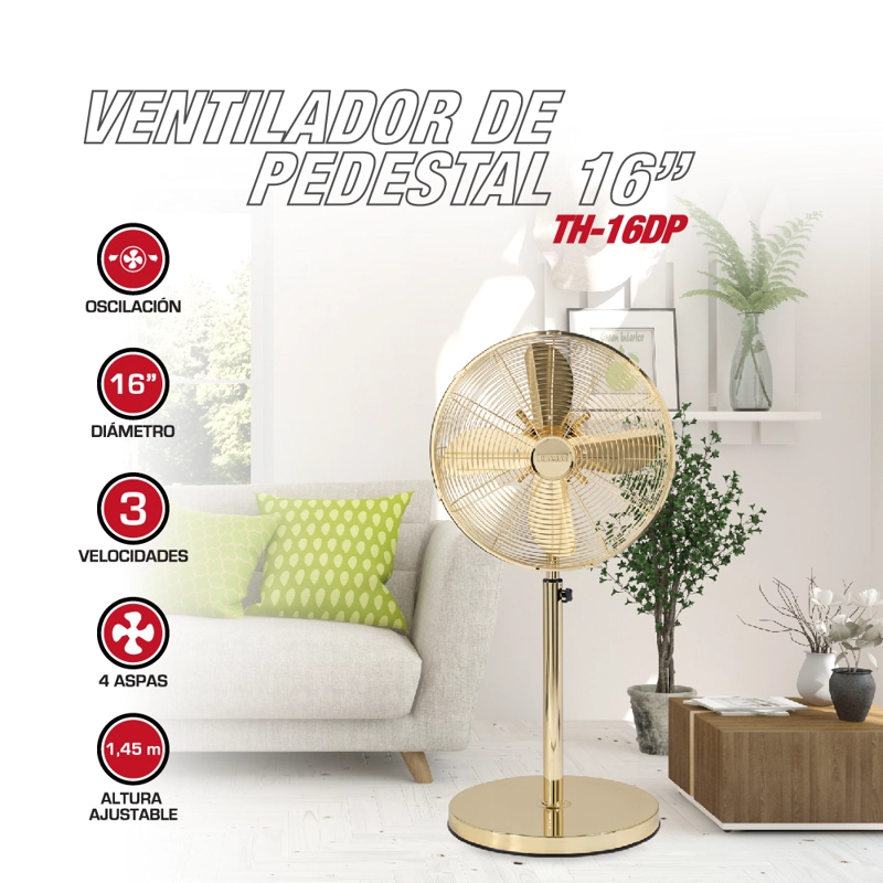 VENTILADOR DE PEDESTAL TH-16DP - 2