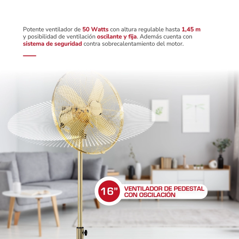 VENTILADOR DE PEDESTAL TH-16DP - 3
