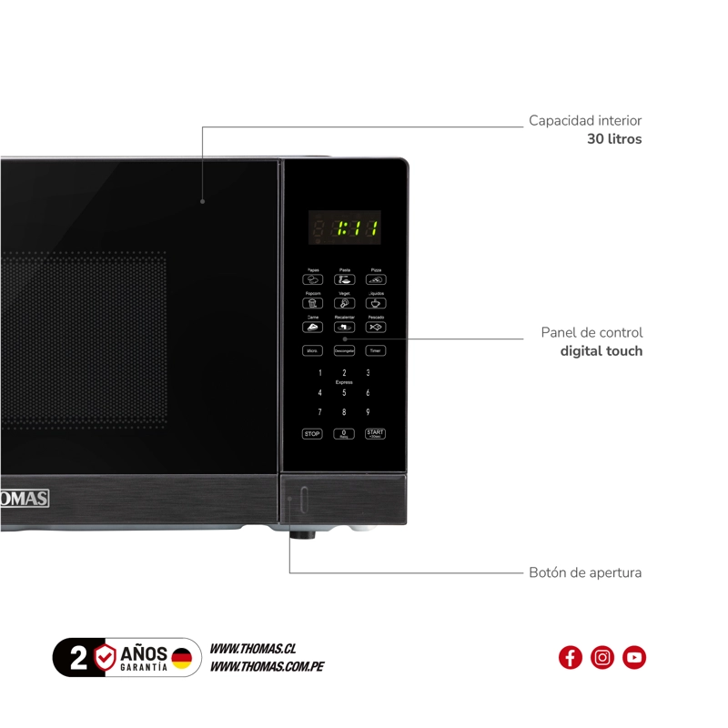 MICROONDAS HEATTOUCH 30 TH-MW30DN - 6