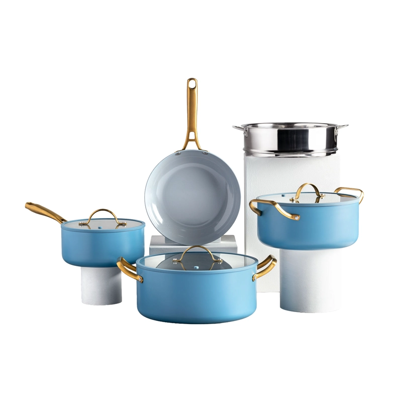BATERIA DE COCINA ALUMINIO 8PZAS TH-MB08AD - 1
