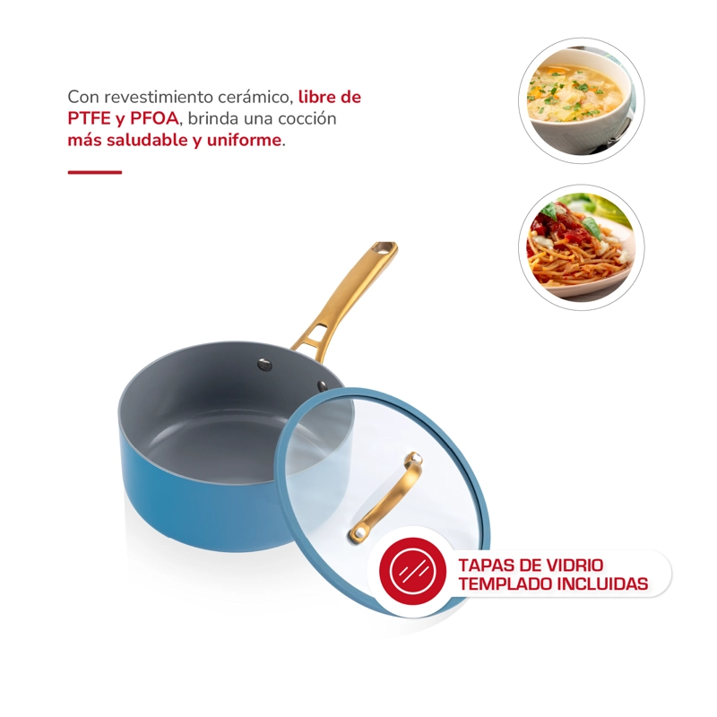 BATERIA DE COCINA ALUMINIO 8PZAS TH-MB08AD - 4