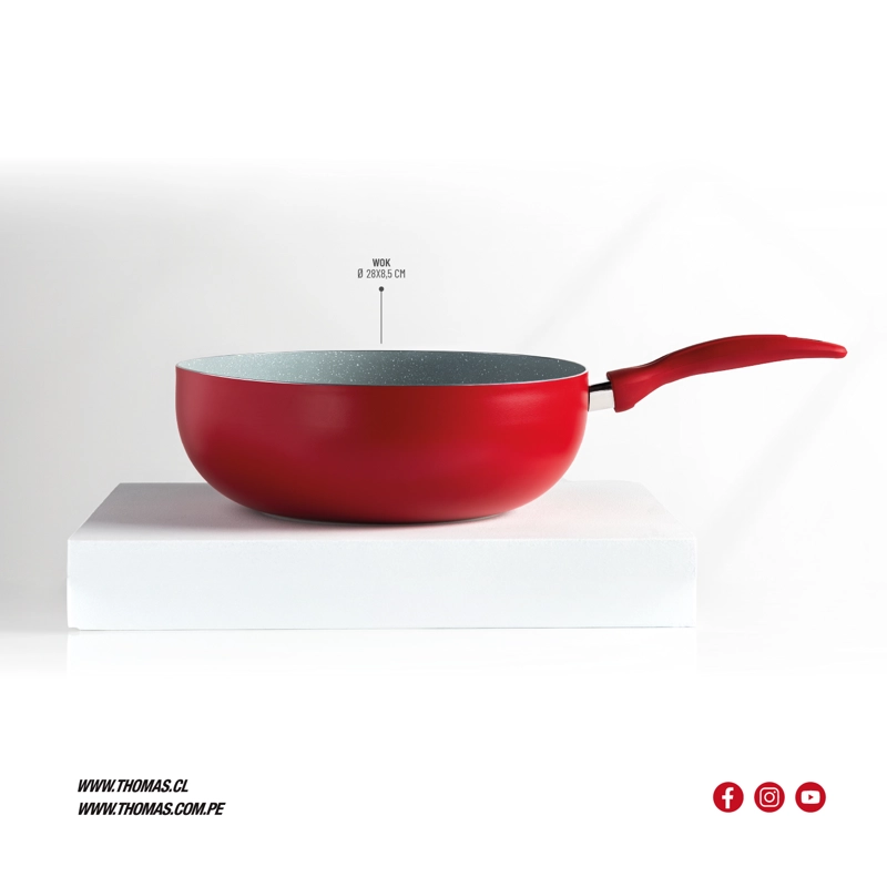 WOK 28CM ALUMINIO TH-MWK28R - 6