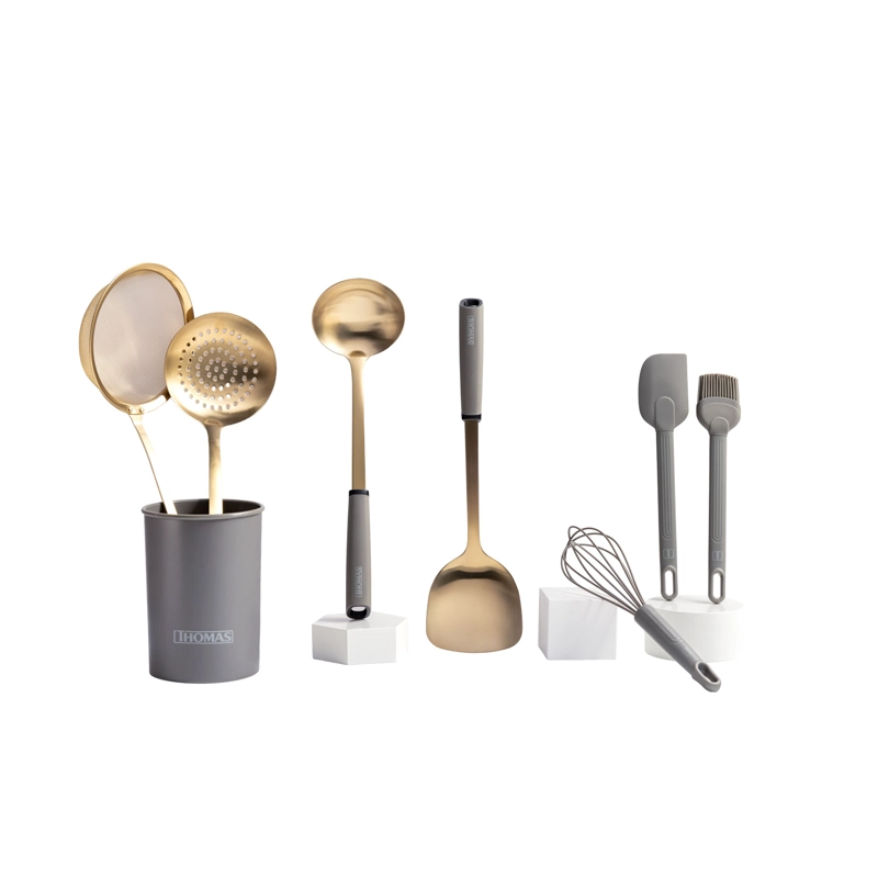 SET DE UTENSILIOS ACERO INOXIDABLE TH-MUT08D - 1