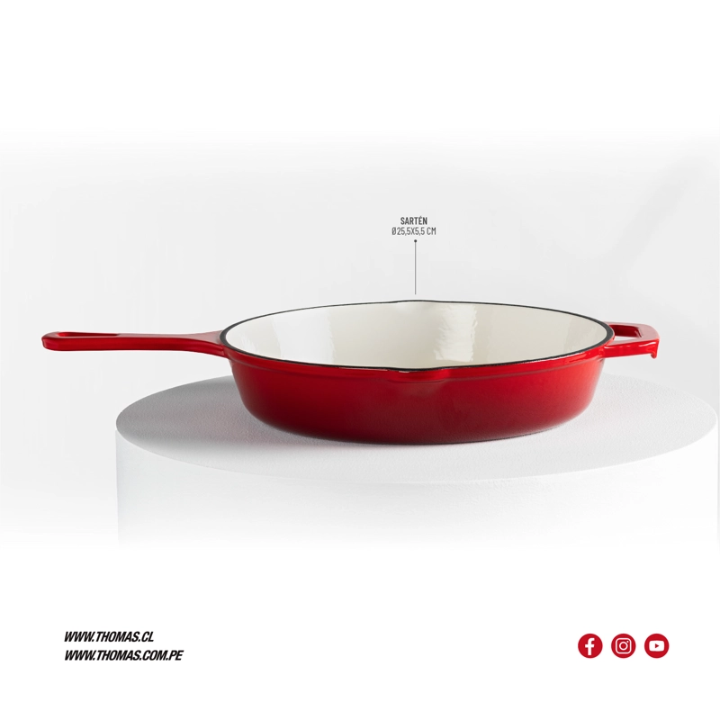 SARTEN HIERRO FUNDIDO 25CM TH-MS25R - 5