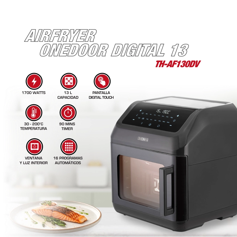 AIRFRYER ONEDOOR DIGITAL 13 TH-AF130DV - 2
